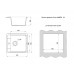 Мойка врезная Vivat 465021 1Ч МатБелый