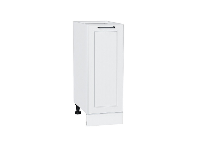 816*300*484 Шкаф нижний с 1-ой дверцей Барселона Белый/Белый