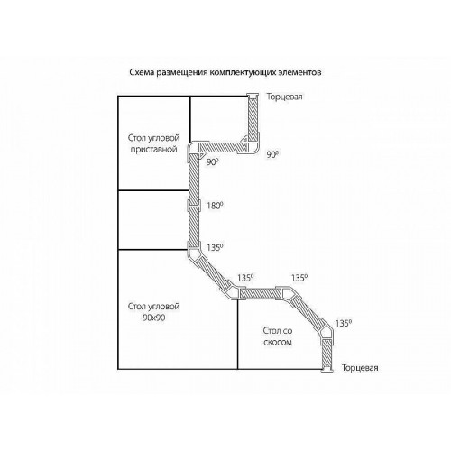 Заглушка торцевая для цоколя ПВХ Graphite 150