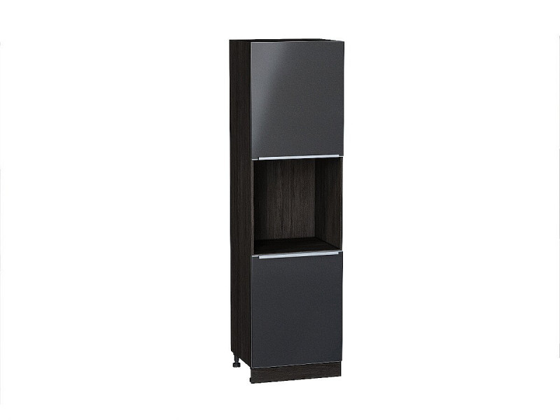 2132*600* Шкаф пенал с 2-мя дверцами под технику Фьюжн Anthracite Graphite