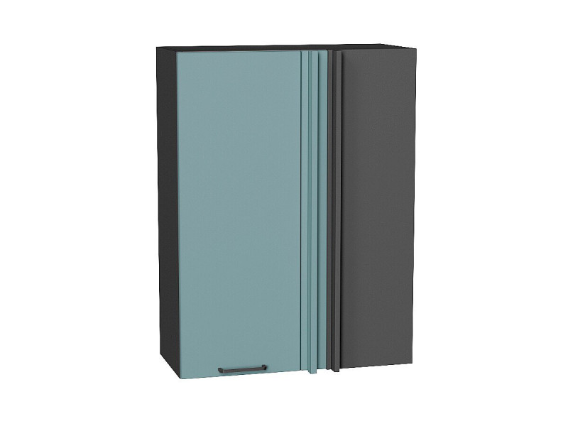 920*700* Шкаф верхний прямой угловой Флэт Grey-green In 2S Graphite