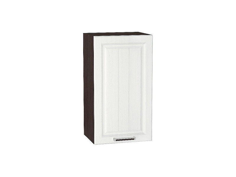 920*400* Шкаф верхний с 1-ой дверцей Прага Белое дерево Graphite