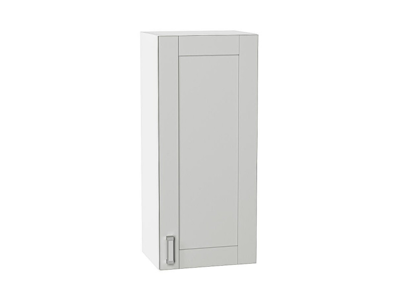 Кухня 920*400*Шкаф верхний с 1-ой дверцей Лофт Grey Silk/Белый