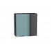 716*690* Шкаф верхний прямой угловой Флэт Grey-green In 2S Graphite